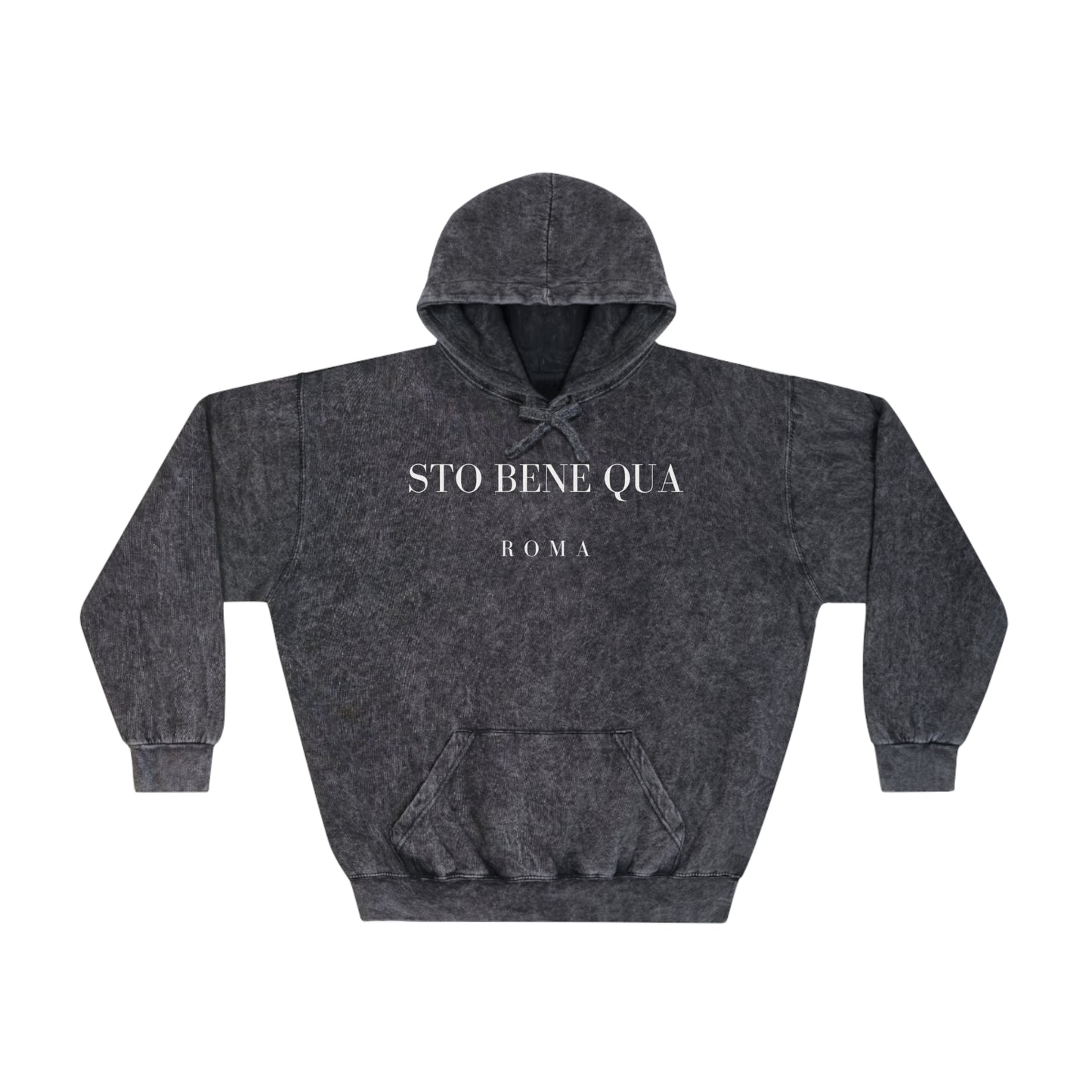 Sto Bene Qua Roma  Mineral Wash Hoodie