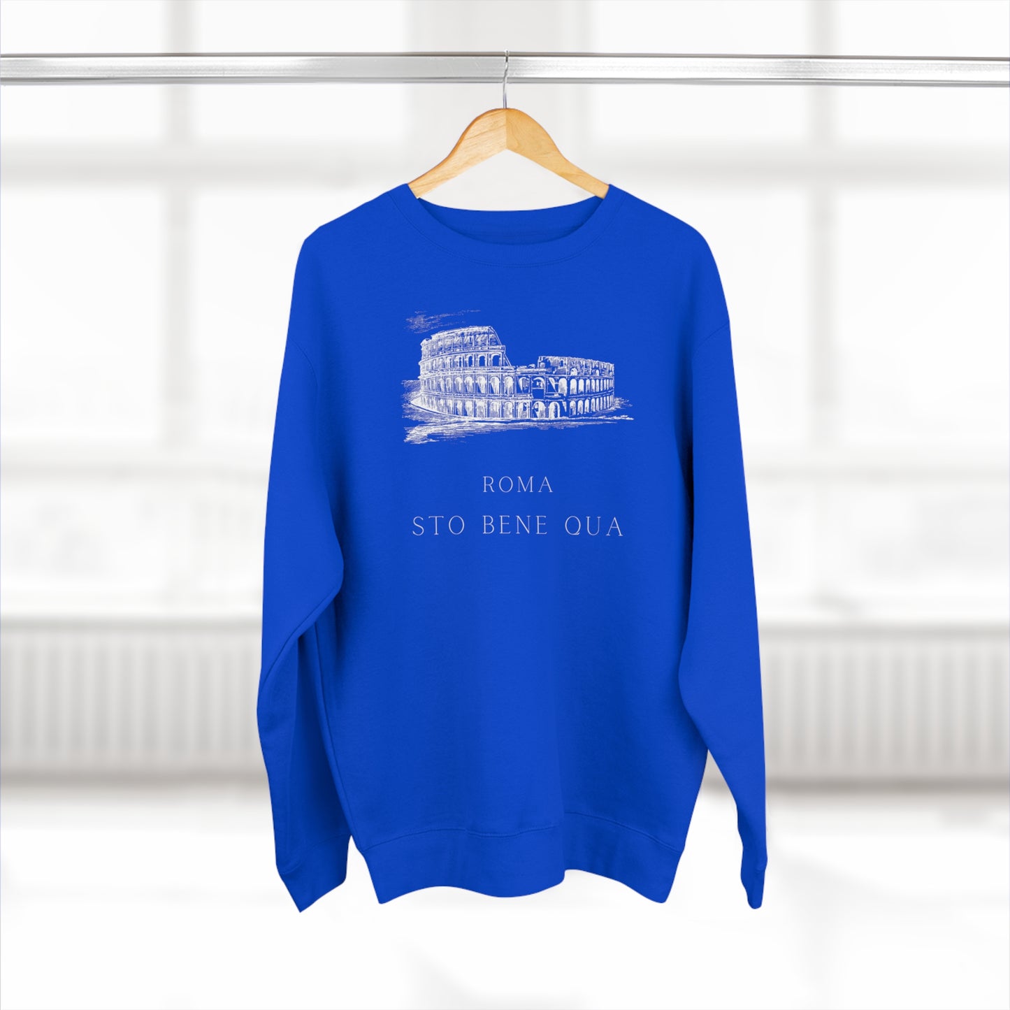 Sto Bene Qua Roma Unisex Premium Crewneck Sweatshirt