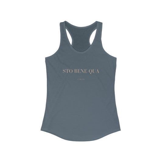 Sto Bene Qua Italia Women's Ideal Racerback Tank