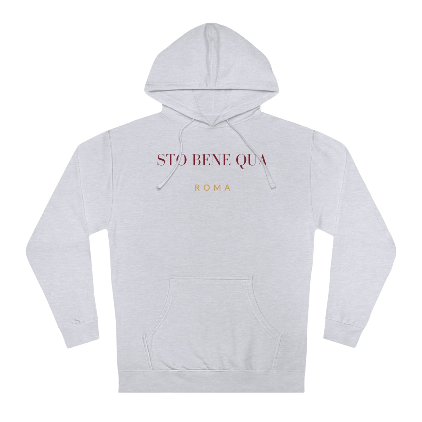 Sto Bene Qua Roma Giallo Rosso Hooded Sweatshirt