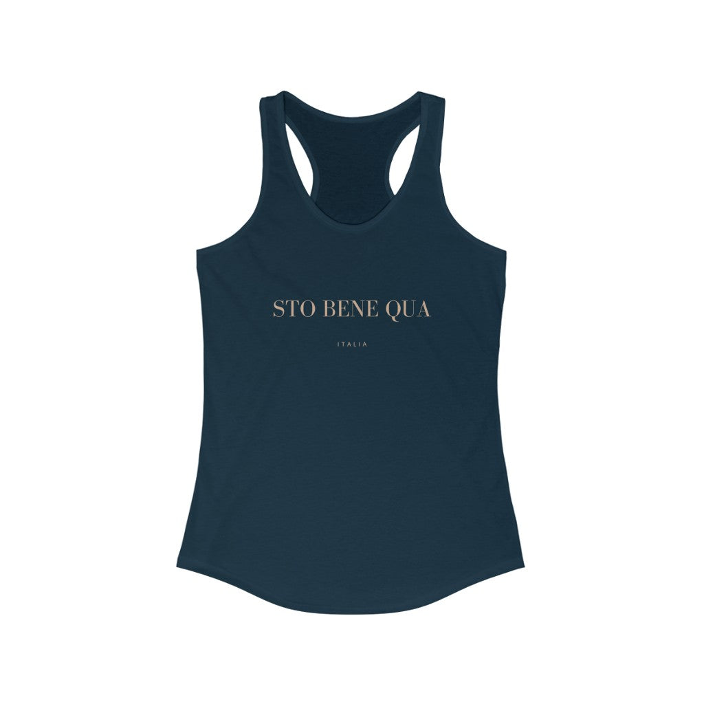 Sto Bene Qua Italia Women's Racerback Tank