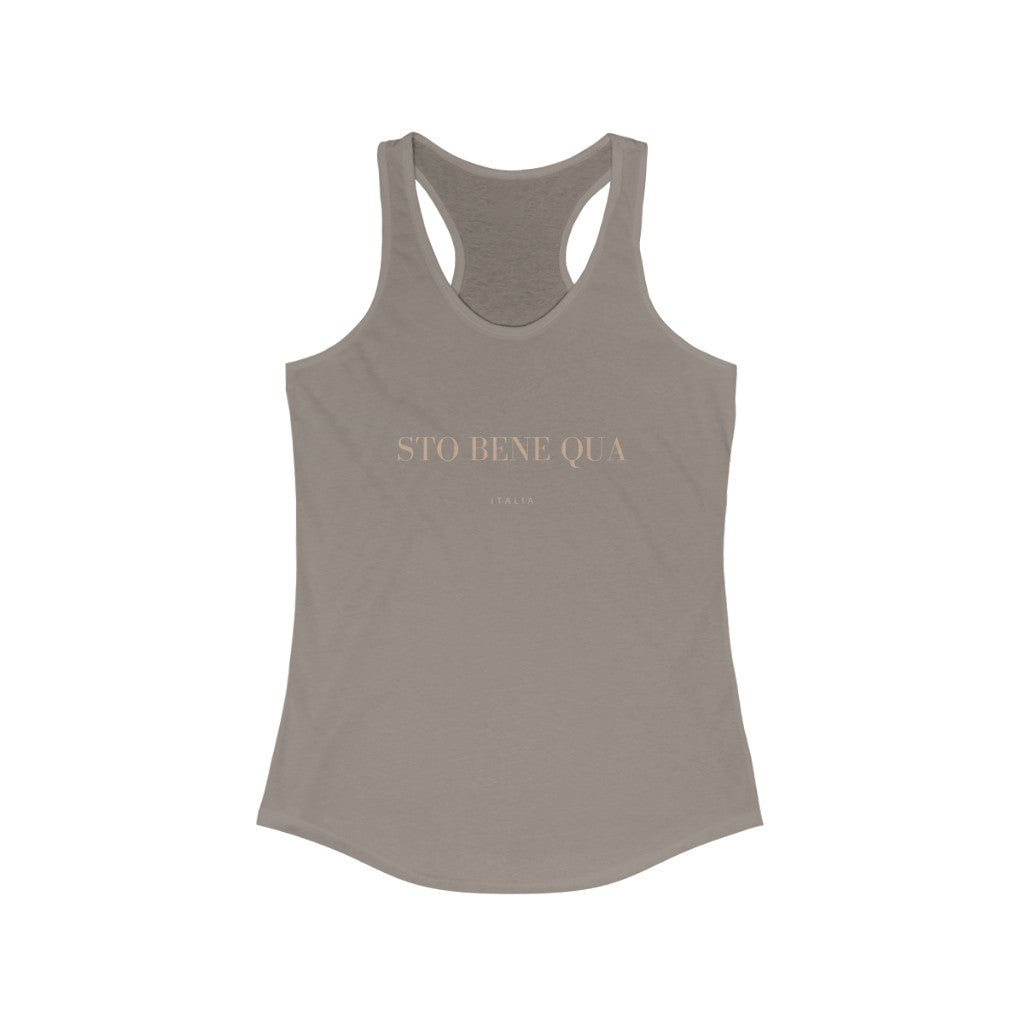 Sto Bene Qua Italia Women's Racerback Tank